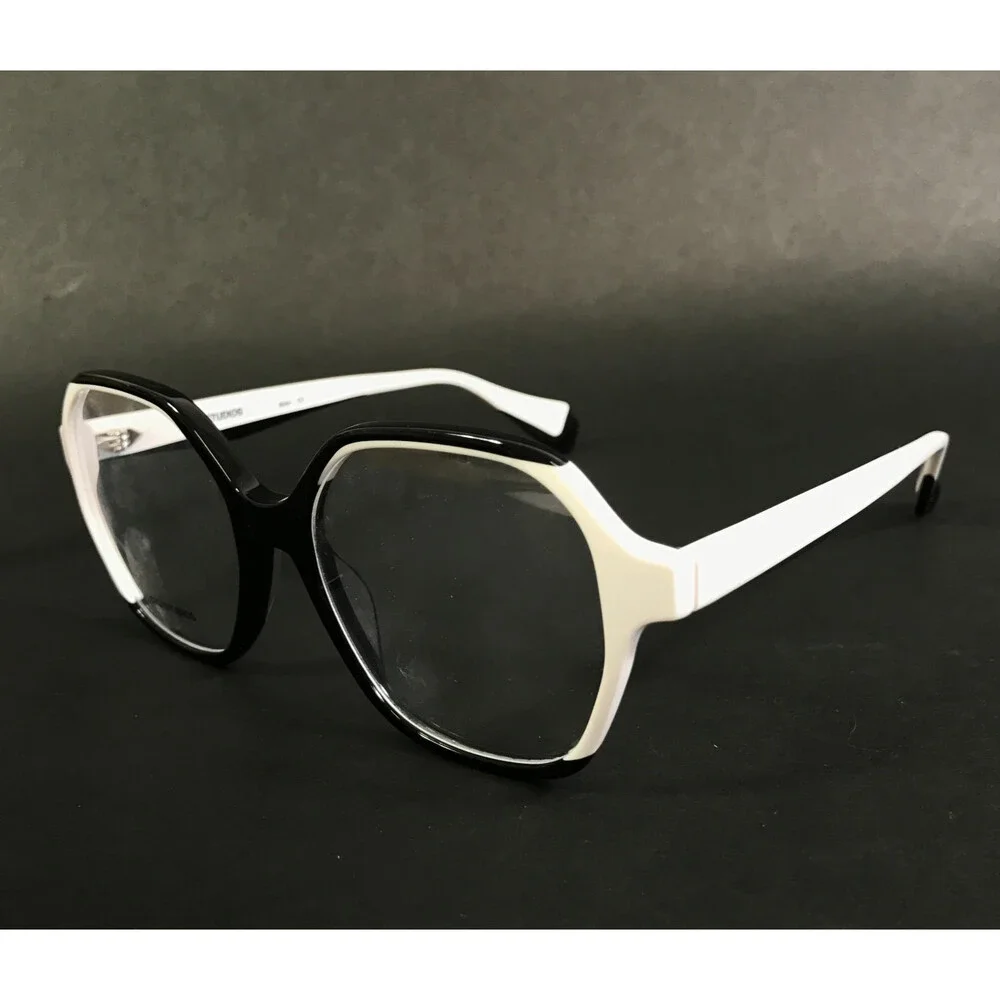 Gigi Studios Eyeglasses Frames ILLUSION 1458 6880/1 Black White Fade 53-17-140